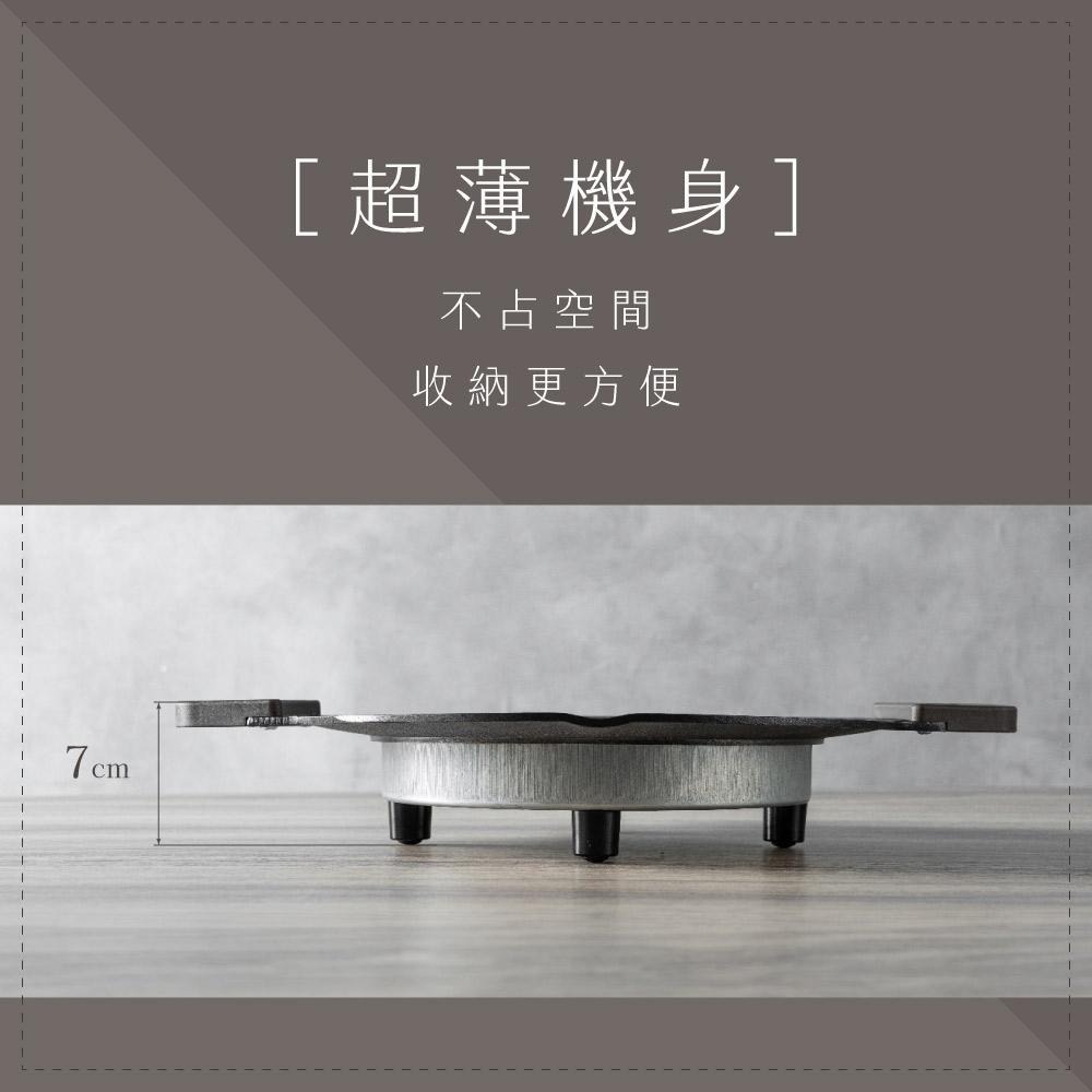 含稅全新原廠保固一年KINYO韓式超薄機身雙食認證不沾塗層導油嘴30cm安全BBQ電烤盤(BP-230)-細節圖7