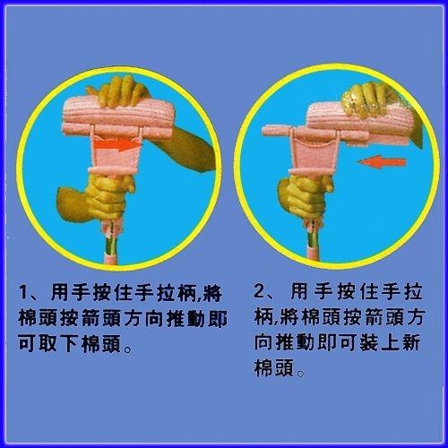 含稅特價2個組迷你吸水膠棉拖把補充拖把頭(504281X2)-細節圖2