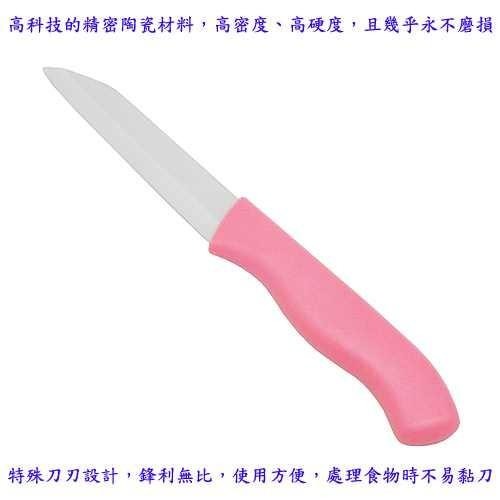 含稅特價粉彩色高科技精密陶瓷水果刀陶瓷削皮器超值組(CK88)-細節圖2