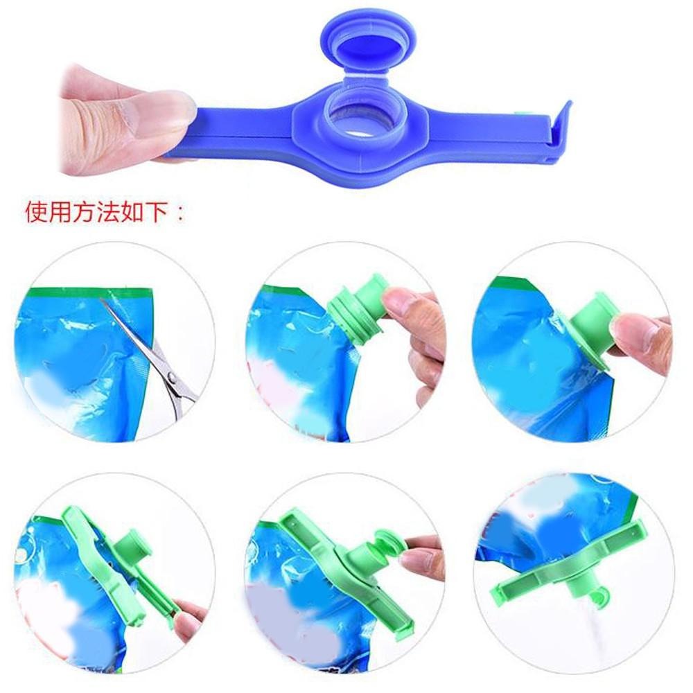 含稅特價超值4入易開口袋裝食品調味料洗衣粉保鮮封口夾密封夾(1163X4)-細節圖2