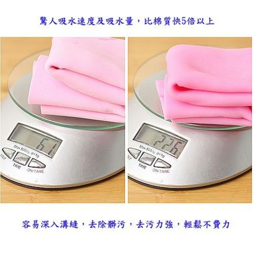 含稅特價超值3入月陽28cm超吸水仿麂皮洗車巾抹布乾髮巾寵物洗澡巾(G2818)-細節圖5