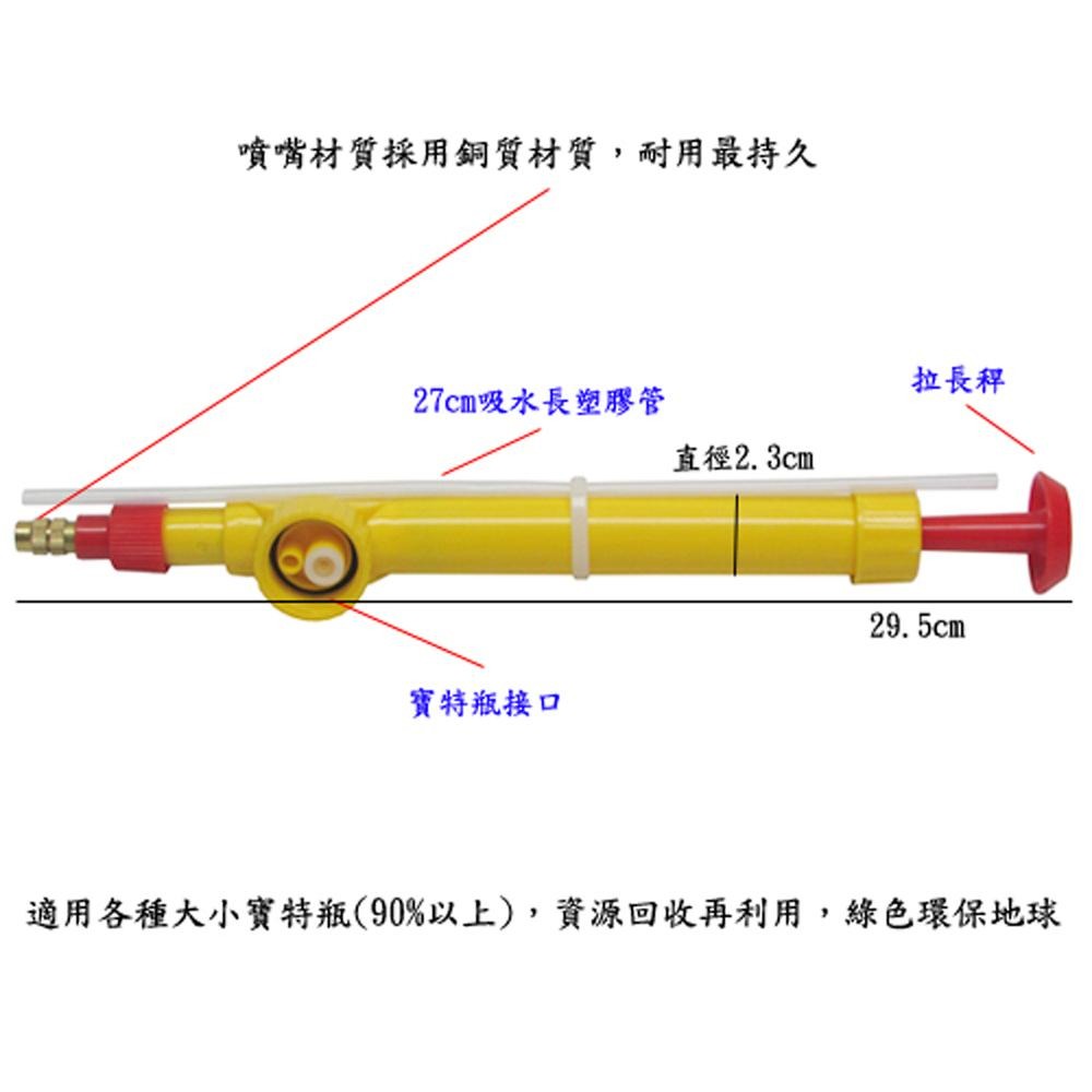含稅全新特價月陽超值2入環保寶特瓶手持壓縮式可調噴量噴霧器澆花器(SC495X2)-細節圖2