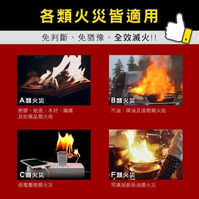 含稅全新原廠KINYO台灣製造天然環保藥劑家用火剋星泡沫滅火器(EX-006)-細節圖3