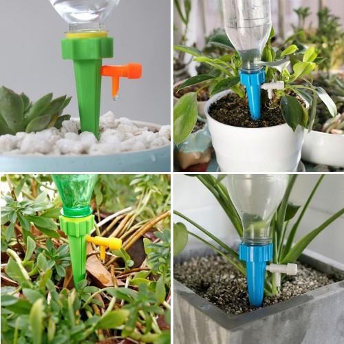 含稅特價超值8入可調整水量旋轉式懶人自動澆水澆花自動灌溉器(1358)-細節圖6