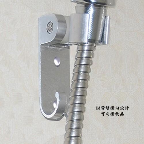 含稅特價太空鋁角度可調蓮蓬頭架花灑架帶雙勾(EQ887X1)-細節圖6
