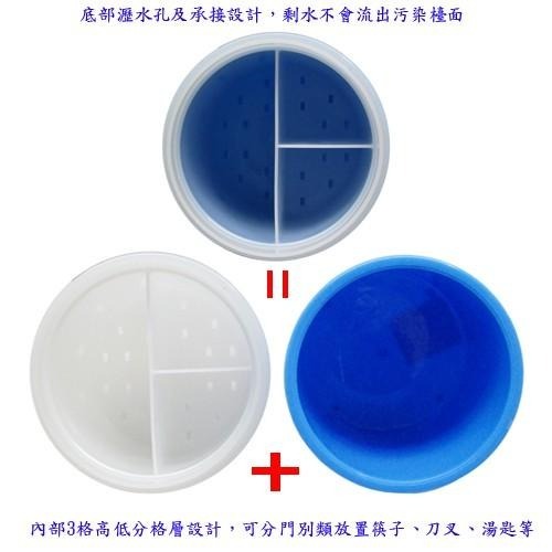 含稅特價台灣製造大型大容量餐具筷盒筷架整理架瀝水架(900120)-細節圖2