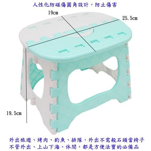 含稅特價超值4入高19cm粉彩系防碰傷便攜式折疊椅(SS1954)-細節圖4