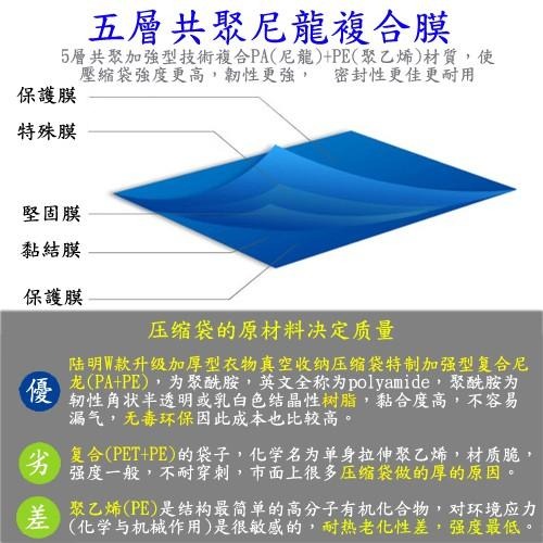 含稅特價超值2入W款升級加厚型80X110衣物真空收納壓縮袋(W80110X2)-細節圖2