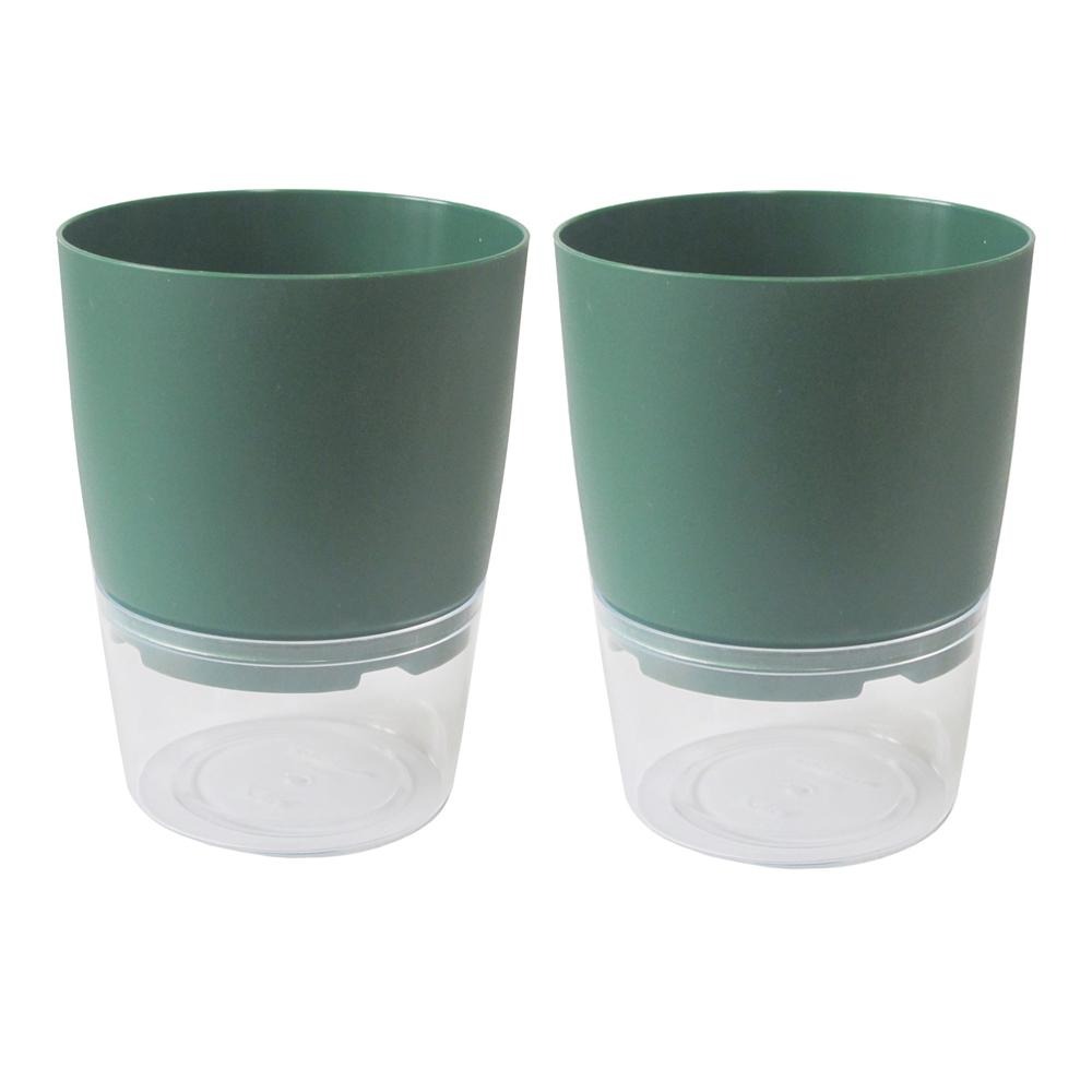 含稅全新特價月陽超值2入大號加厚上下雙層懶人花盆自動吸水澆水自動灌溉器(X150TX2)-細節圖8