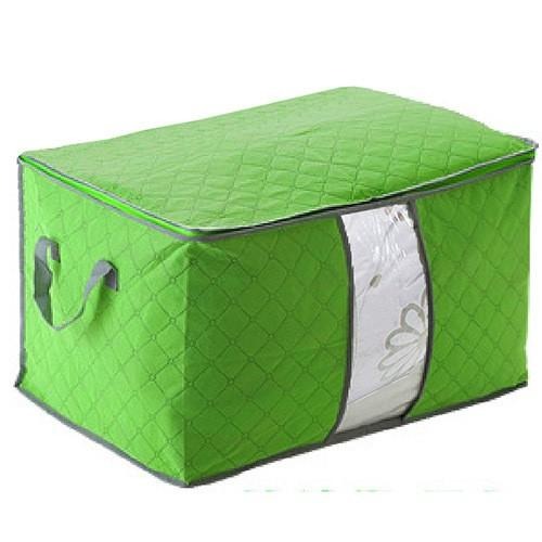 含稅特價超值2入60X40竹炭彩色加高型透明視窗衣物收納袋整理箱(C130LX2)-細節圖8