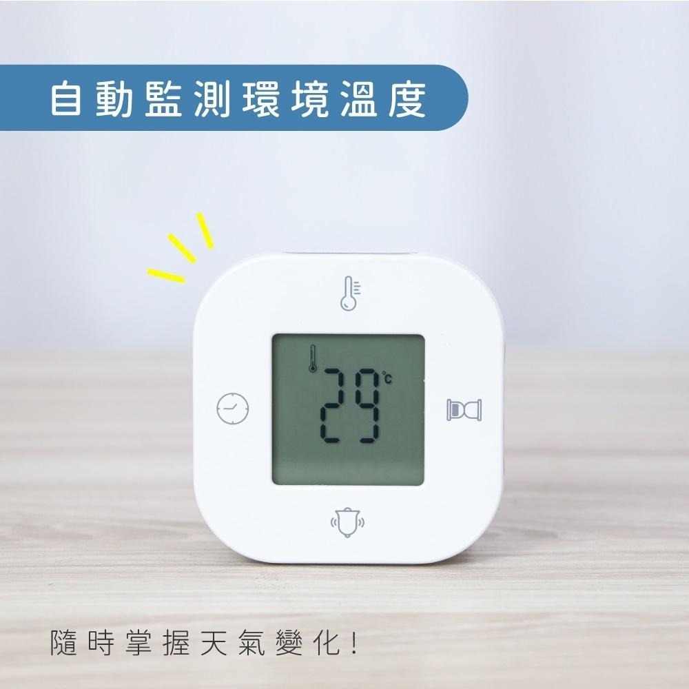 含稅全新原廠保固一年KINYO四合一翻轉萬年曆計時器溫度背光電子鐘鬧鐘(TD-098)-細節圖7