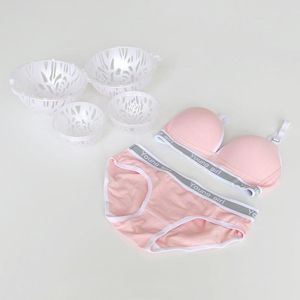 含稅全新特價大尺寸扣式加旋轉雙層球形內衣物胸罩魔術清洗球洗衣球(2592A)-細節圖2