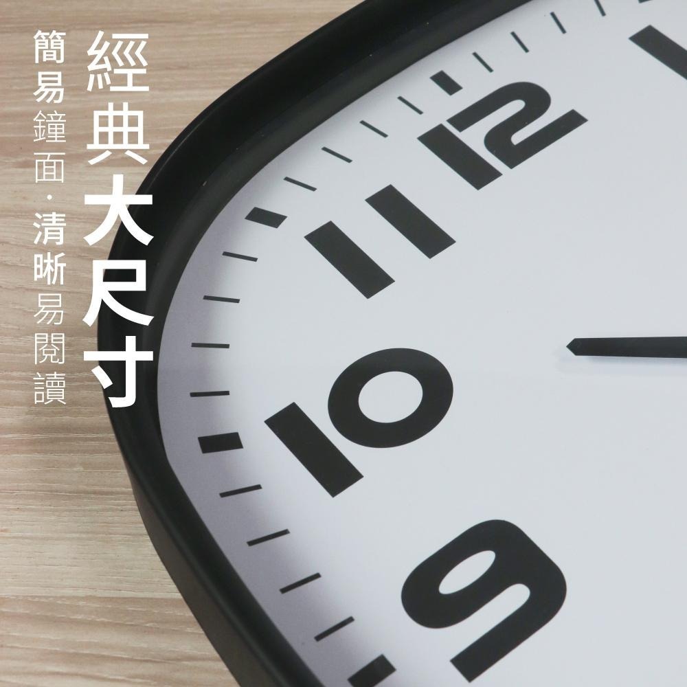 含稅全新原廠保固一年KINYO經典方型16吋靜音掃描機芯掛鐘壁掛鐘(CL-204)-細節圖4