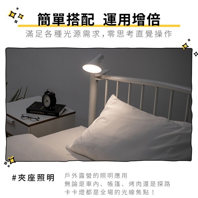 含稅全新原廠保固一年KINYO磁吸式自然光24SMDLED壁掛座夾兩用充電式大電量LED檯燈閱讀燈(PLED-2325)-細節圖4
