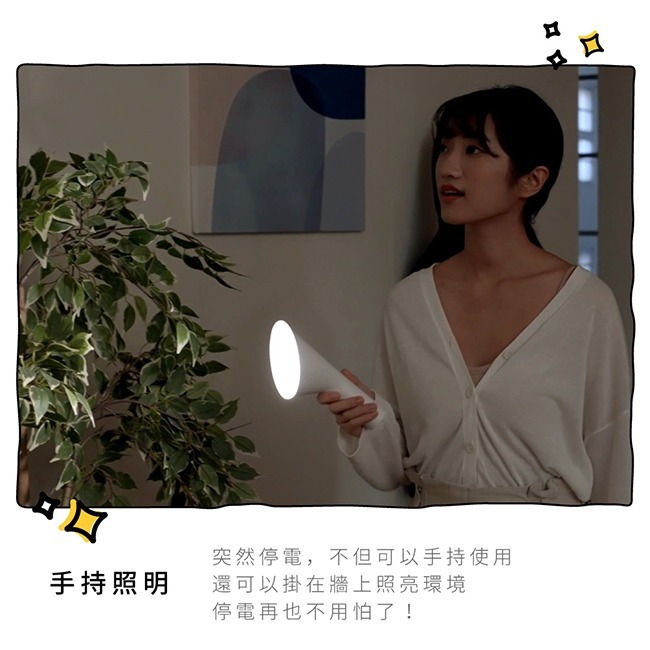 含稅全新原廠保固一年KINYO磁吸式自然光24SMDLED壁掛座夾兩用充電式大電量LED檯燈閱讀燈(PLED-2325)-細節圖8