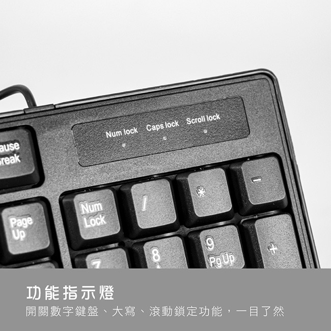 含稅原廠保固一年可超取KINYO低噪音傾斜排水標準UV覆膜USB有線鍵盤(KB-17U)-細節圖5