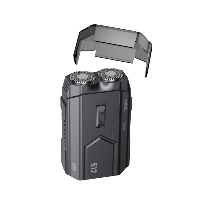 含稅全新原廠保固一年KINYO旅行便攜快充充電式雙環高急速刀網立體浮動刀頭電動刮鬍刀剃鬚器(KS-512)-細節圖9