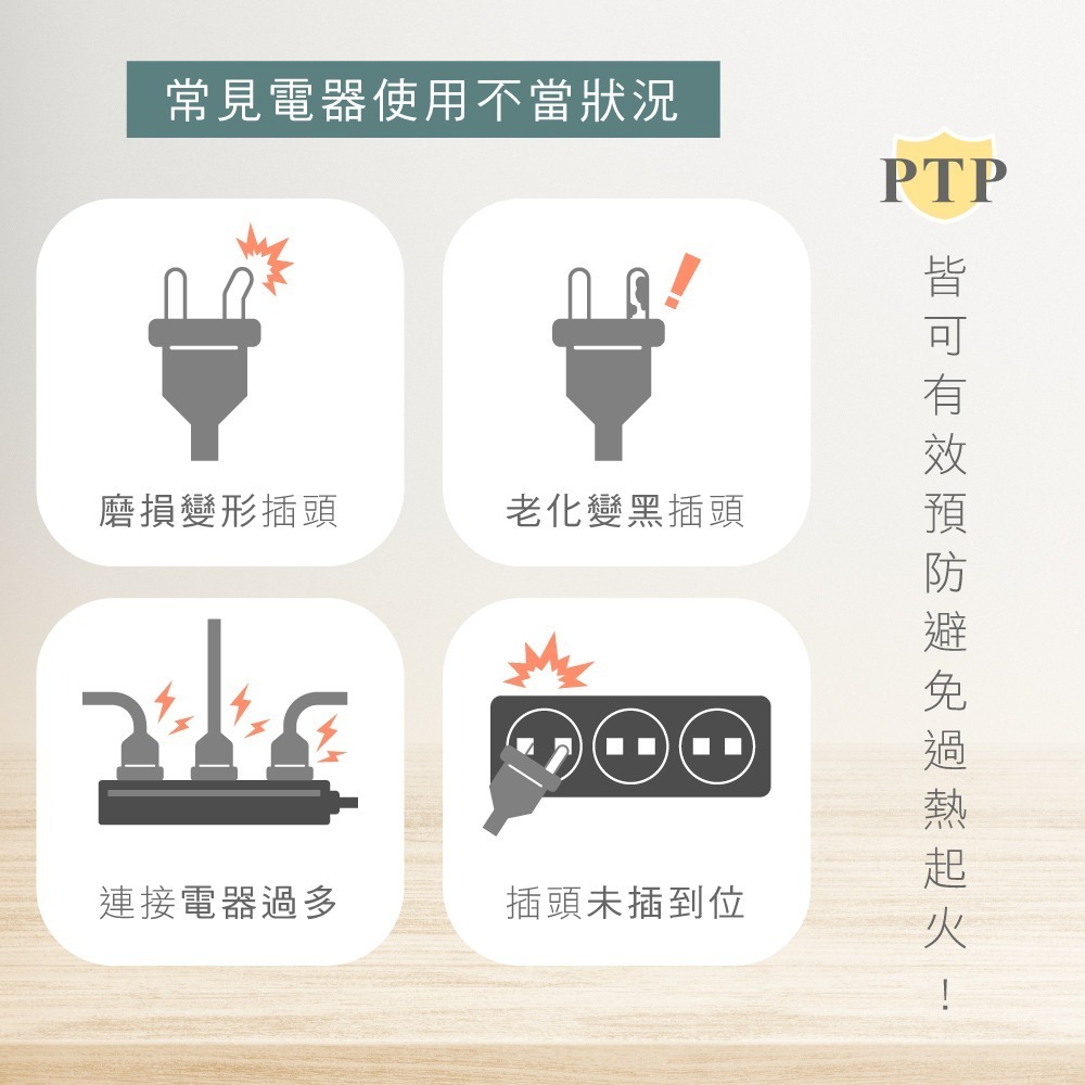 含稅全新原廠保固一年KINYO單開2插座快充PD25W+QC3.0自動斷電防雷擊擴充插頭插座延長線(GIU-PD225)-細節圖10
