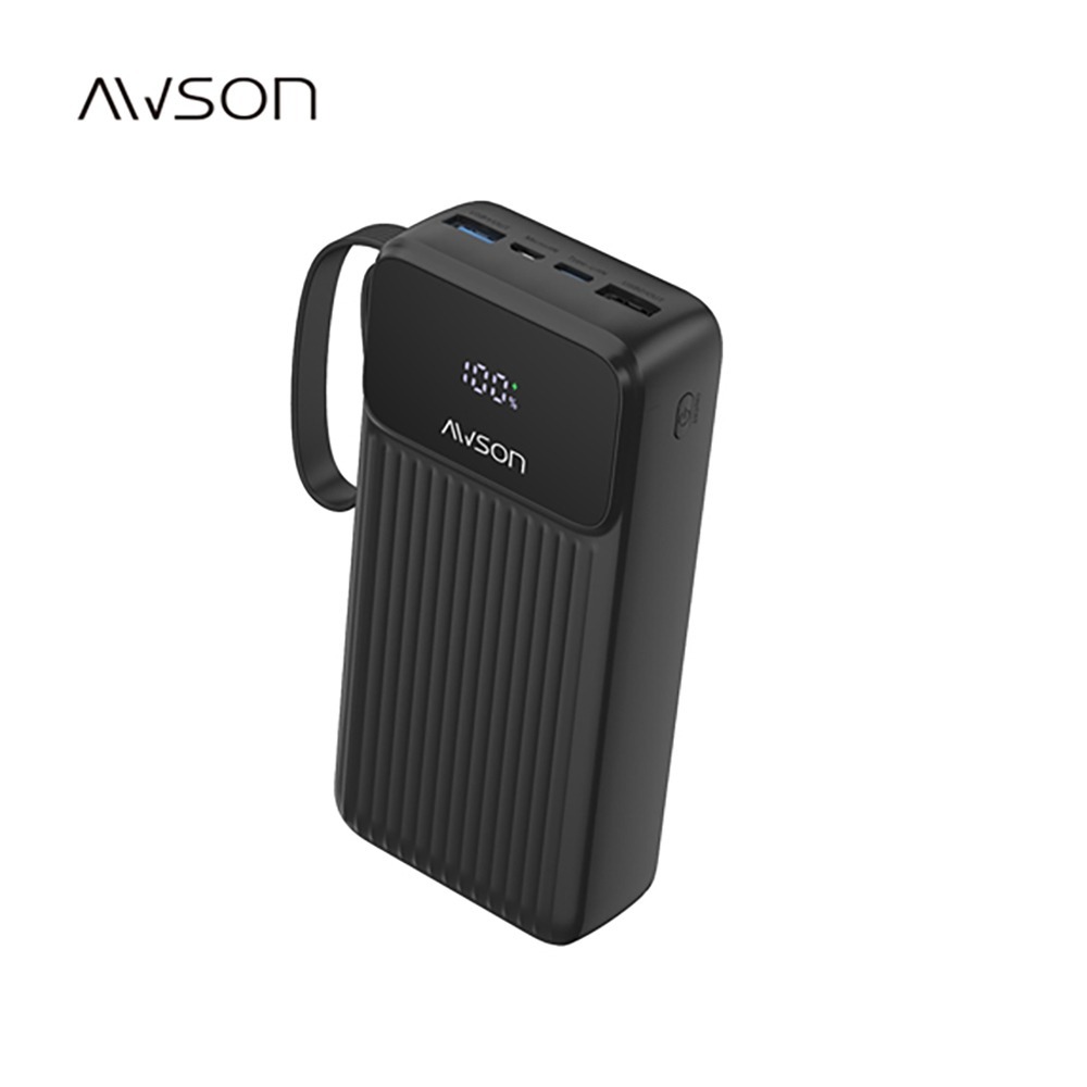含稅全新原廠保固一年AWSON歐森自帶4線超大電量PD20W快充八重保護充電寶行動電源(AWP-5750)-細節圖11