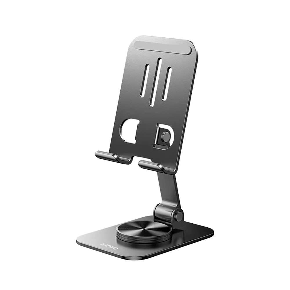 含稅全新原廠保固一年KINYO碳素鋼可折疊可多角度調整360度旋轉手機支架(NCP-270)-細節圖2