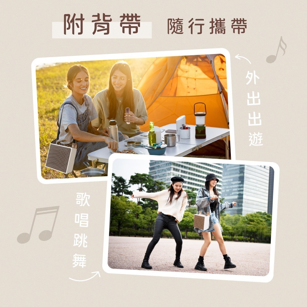 含稅全新原廠保固一年小型便攜KINYO卡拉OK充電式藍芽5.3可消音無線雙麥克風插卡隨身碟音箱喇叭音響(KY-2040)-細節圖10