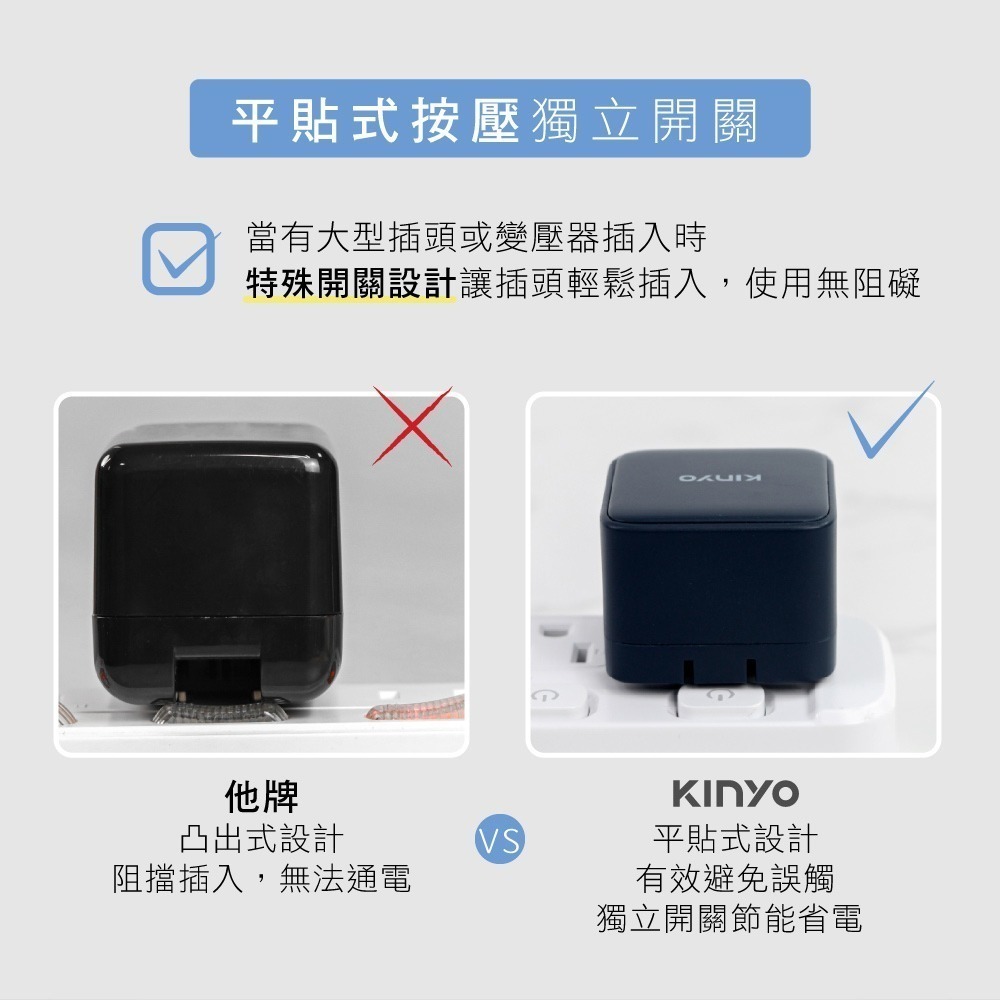 含稅全新原廠保固一年KINYO無熔絲346切346插座3孔多重保護延長線插頭插座WLR-3336.9. WLR3446-細節圖7