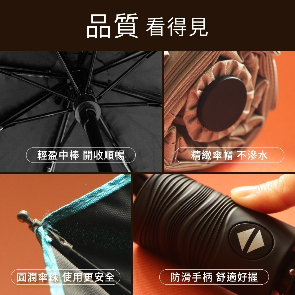 含稅全新原廠保固一年KINYO自動開放21吋一鍵自動收放自動傘8K傘骨碰擊布晴雨傘(KU-9069)-細節圖8