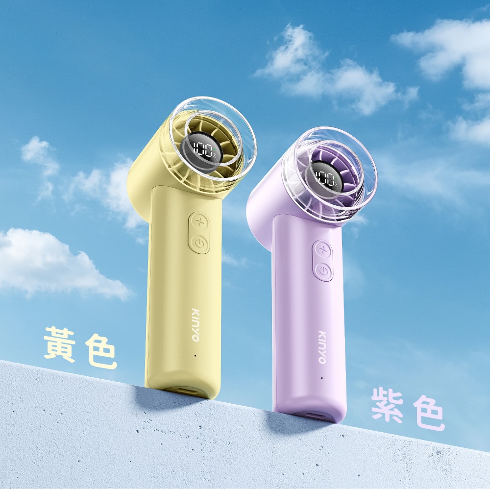含稅全新原廠保固一年KINYO迷你掌上增壓渦輪充電式大電量手持渦輪風扇USB電風扇涼風扇桌扇(UF-3008)-細節圖11