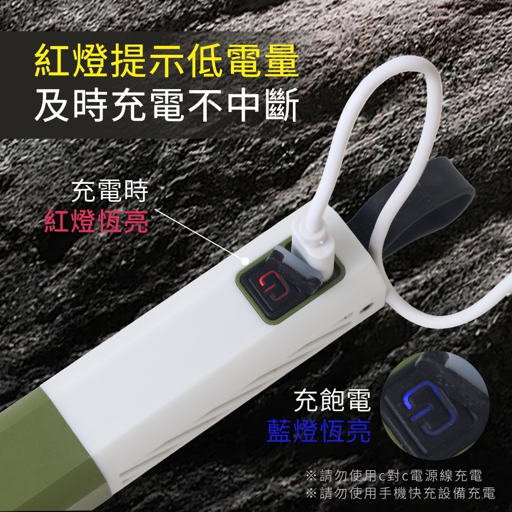 含稅全新原廠保固一年KINYO充電式IP22防潑水白色激光遠距800米5段調光伸縮調焦強光手電筒(LED-210)-細節圖5
