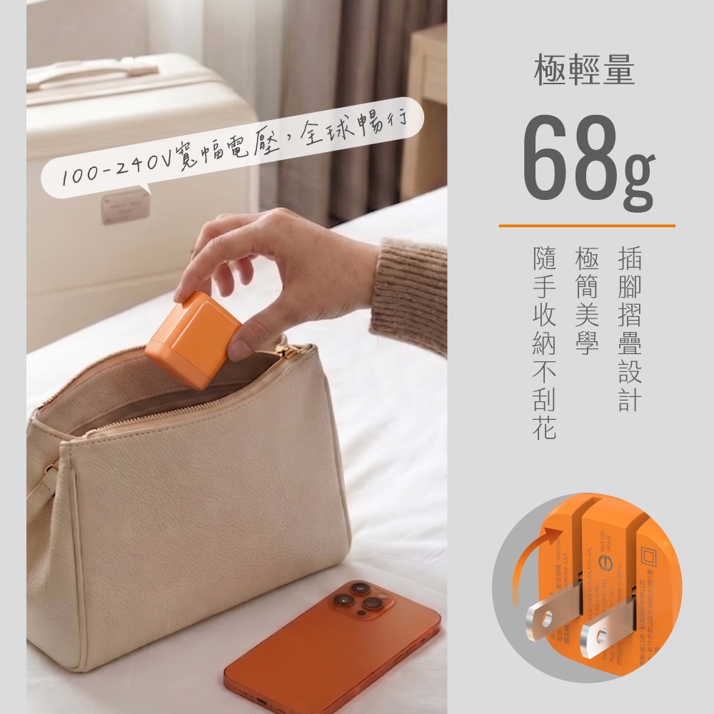 含稅全新原廠保固一年送60W快充線KINYO全球電壓60W氮化鎵TYPEC急速充10重保護充電器充電頭APDCB-460-細節圖7