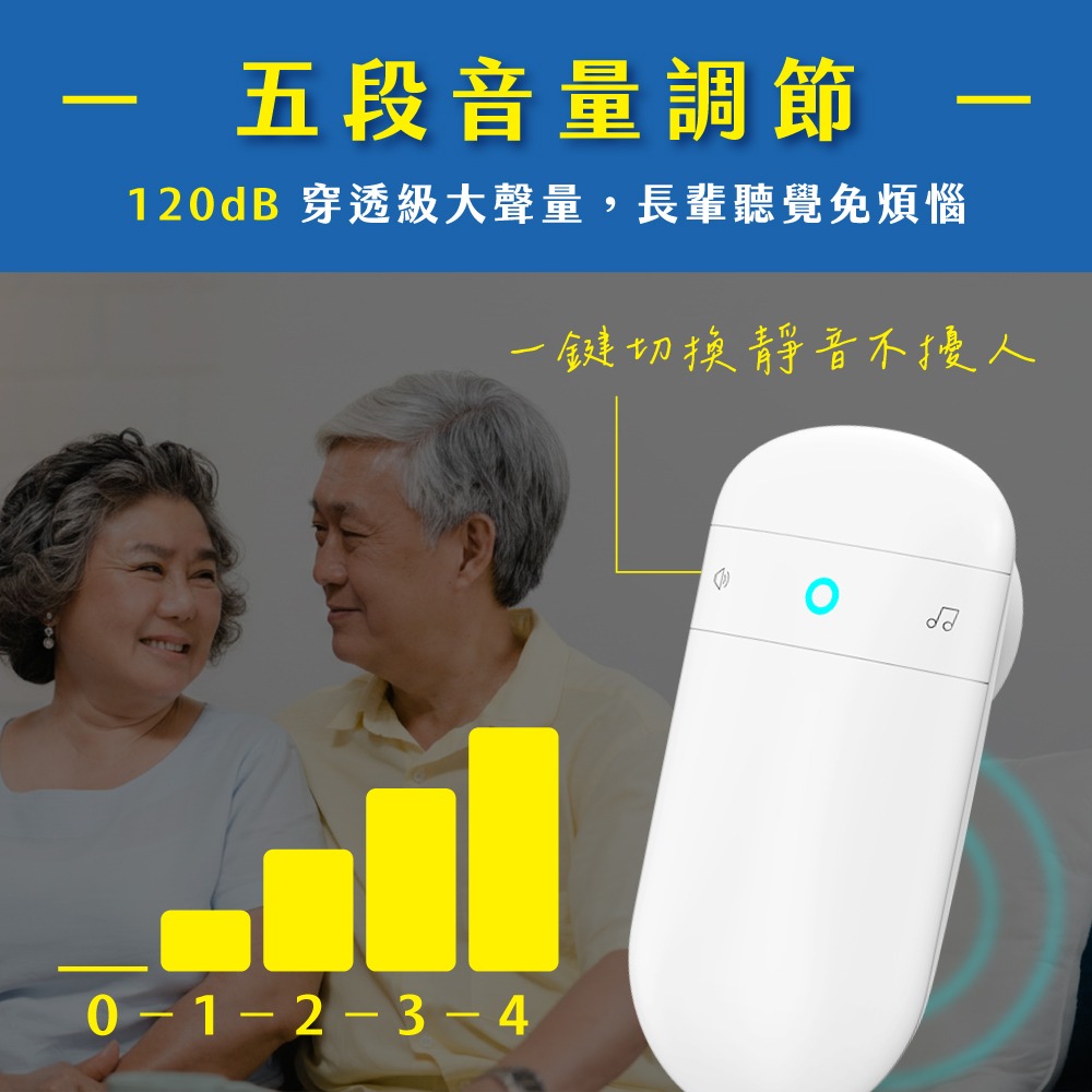 含稅全新原廠保固一年KINYO插電及自發電式可擴充20組呼叫52首音樂120大分貝5段音量無線門鈴呼叫器(DB-3)-細節圖5