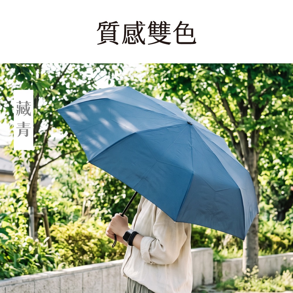 含稅全新原廠保固KINYO手開21吋輕量級防風折痕記憶8K傘骨黑膠抗曬碰擊布一鍵自動傘晴雨傘(KU-9800)-規格圖1