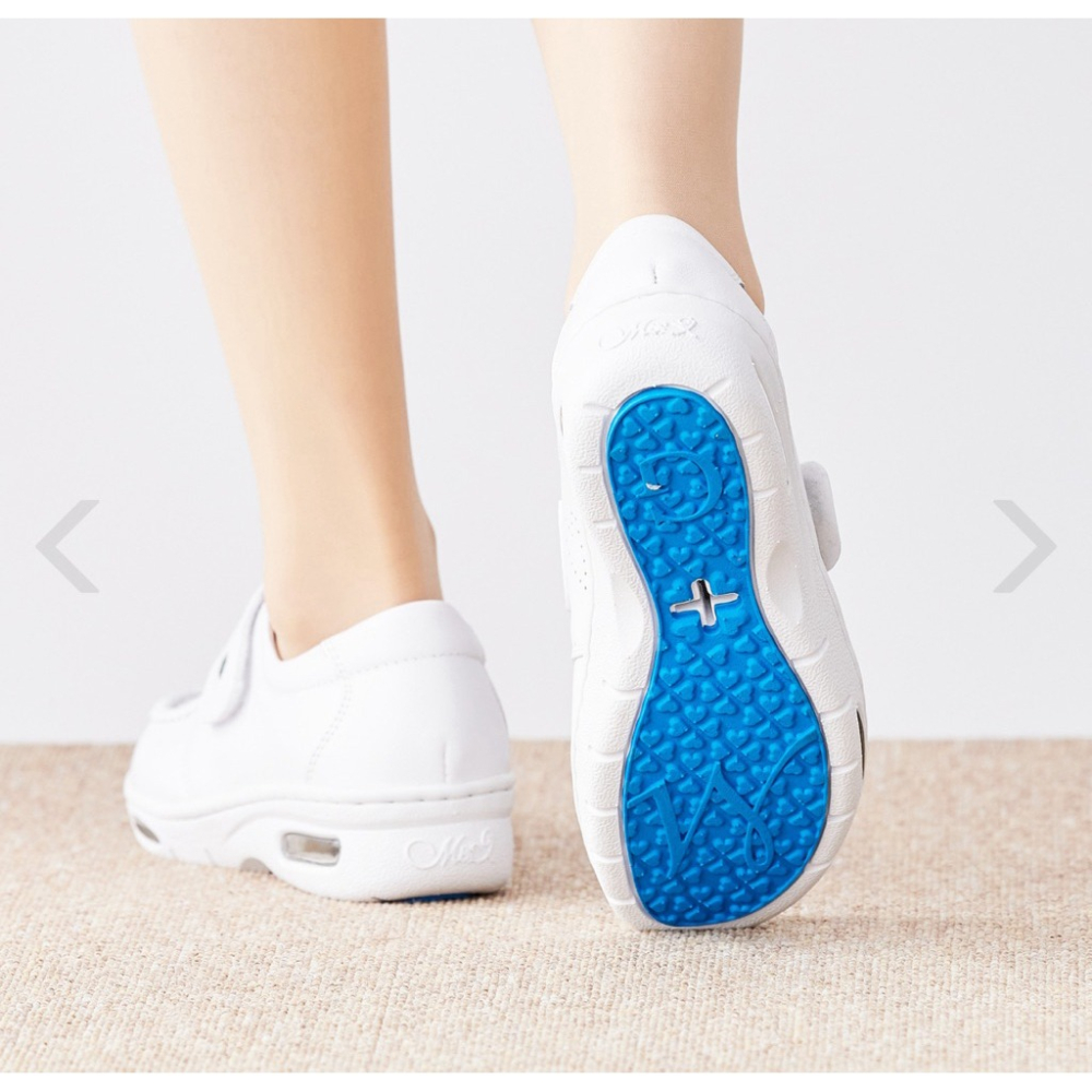 (全新)美而堅74號、牛皮、止滑、氣墊、黏貼式導流護師鞋-CM00701-細節圖3