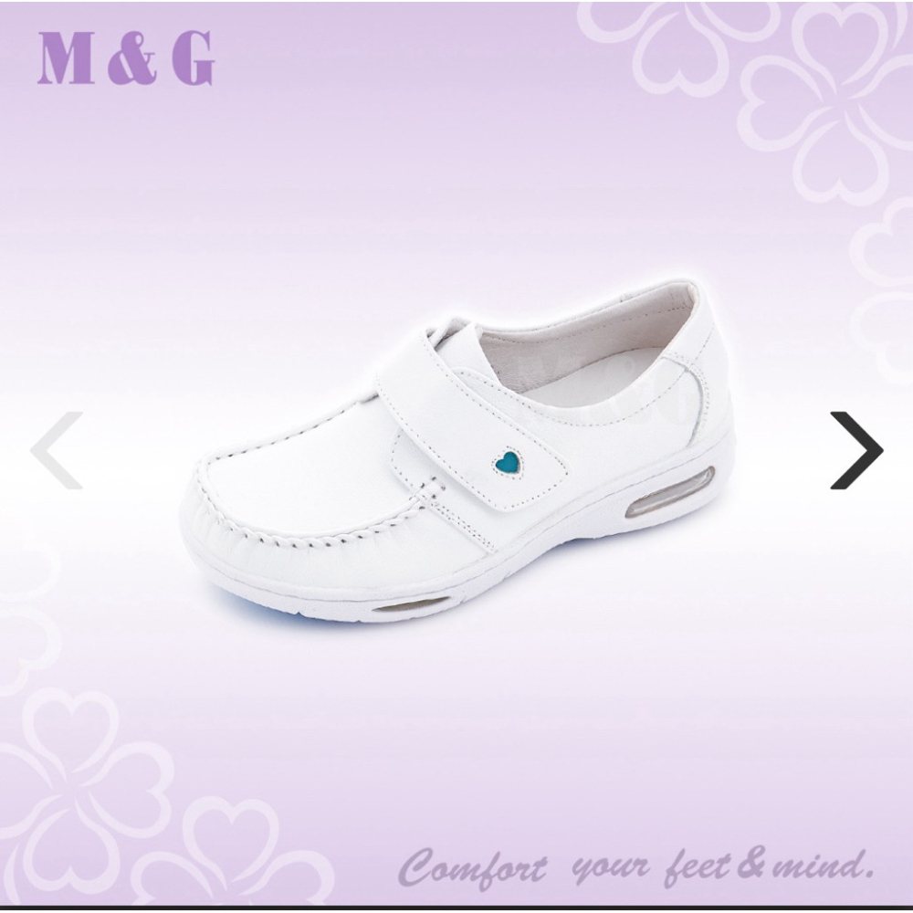 (全新)美而堅74號、牛皮、止滑、氣墊、黏貼式導流護師鞋-CM00701-細節圖4