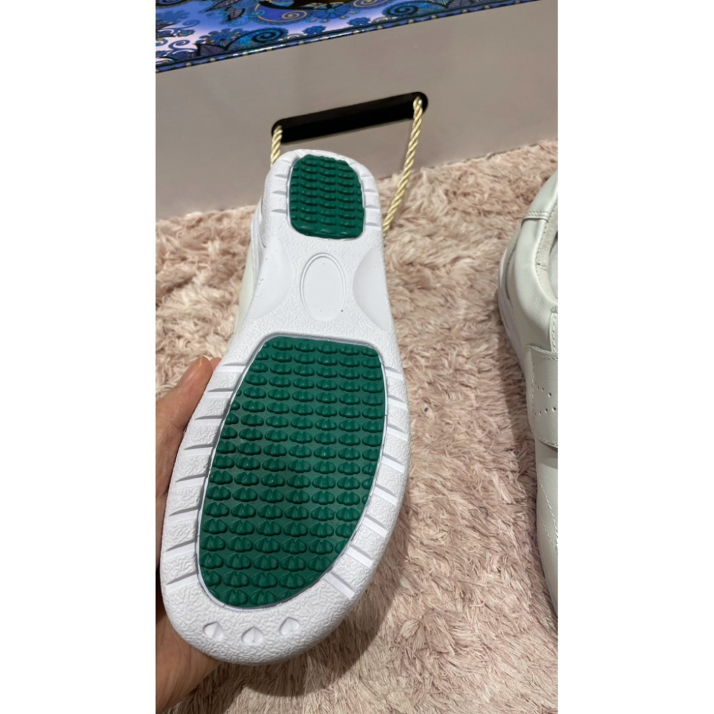 喜樂絲護理師鞋、牛皮護理師鞋、防滑、氣墊、專業3D避震氣墊護師鞋【黏貼款式】白色-細節圖4