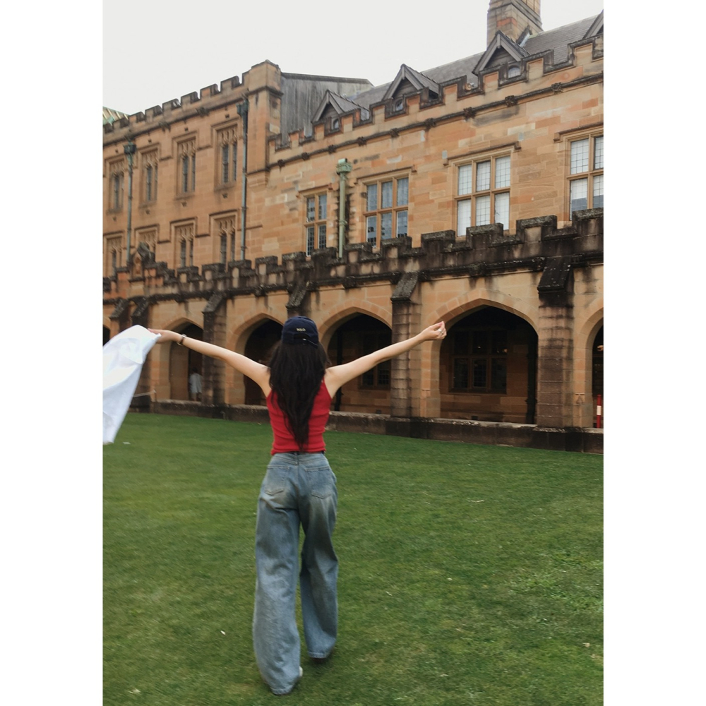 細腰圍推薦✿ 正韓製嘻哈寬鬆牛仔褲 pants ( slowand 自訂款 ) 長褲 高腰 單寧 丹寧-細節圖11