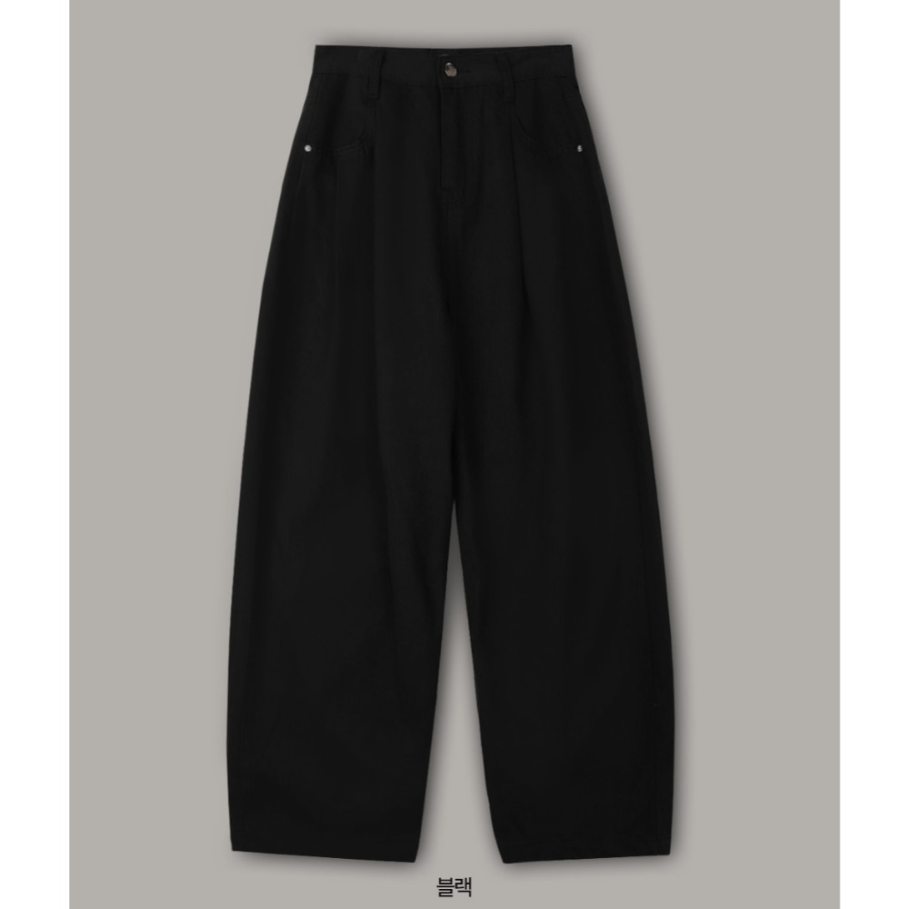 3種褲長✿ 正韓製365寬鬆細褶錐形褲 pants 3色 ( slowand 自訂款 ) 長褲 高腰 棉褲-規格圖11