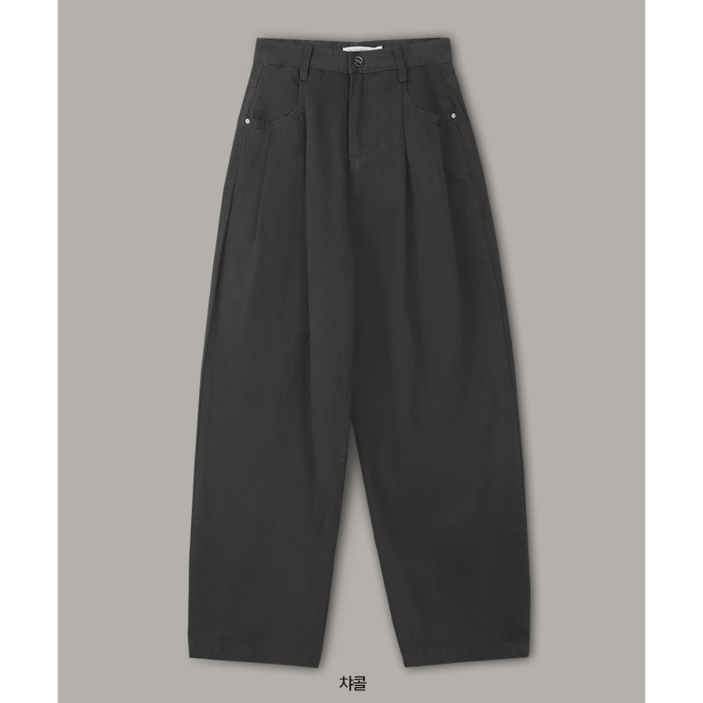 3種褲長✿ 正韓製365寬鬆細褶錐形褲 pants 3色 ( slowand 自訂款 ) 長褲 高腰 棉褲-規格圖11