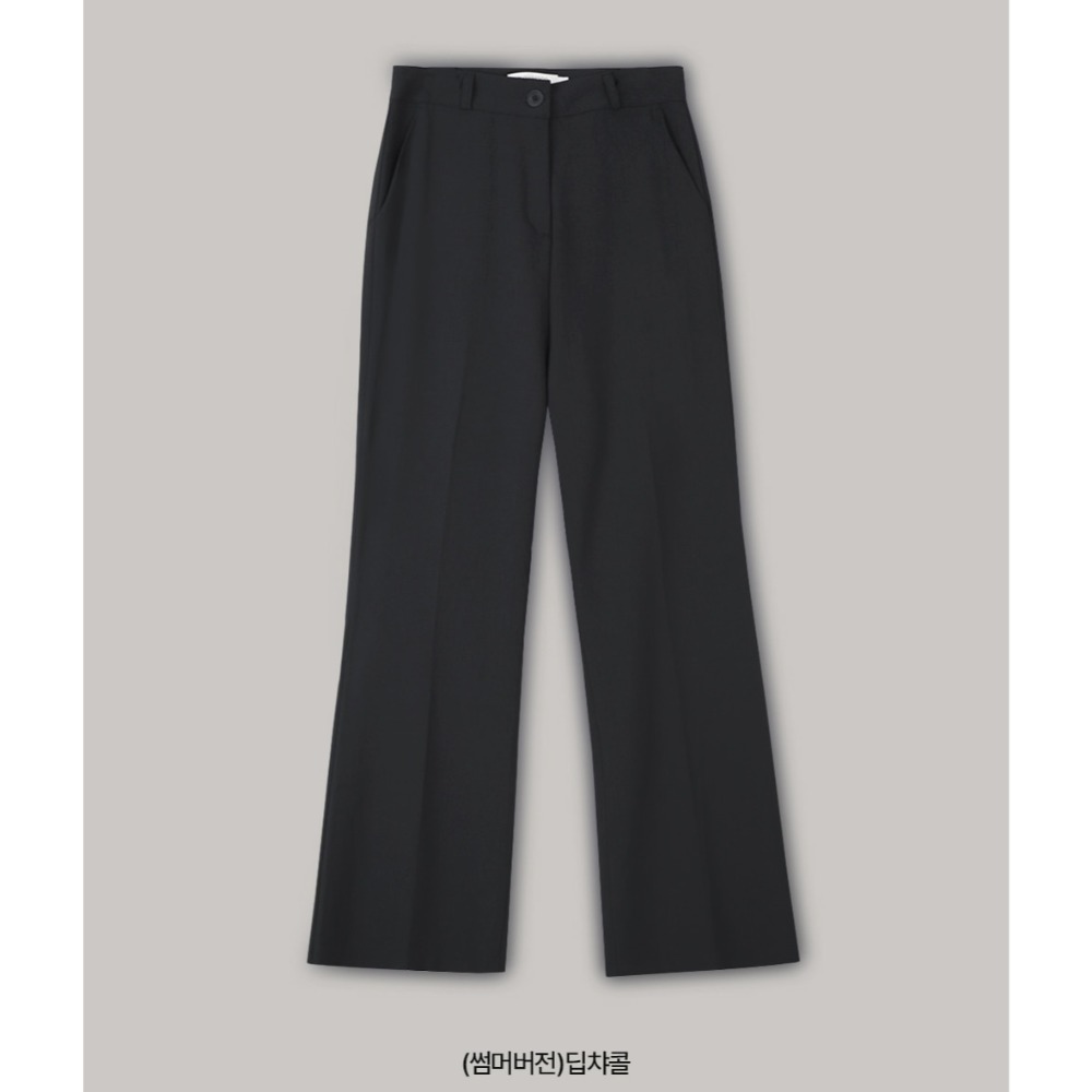 生活防水💝 正韓製高腰中長款靴型褲 pants （ slowand 自訂款 ） 長褲 修身 顯瘦-規格圖11