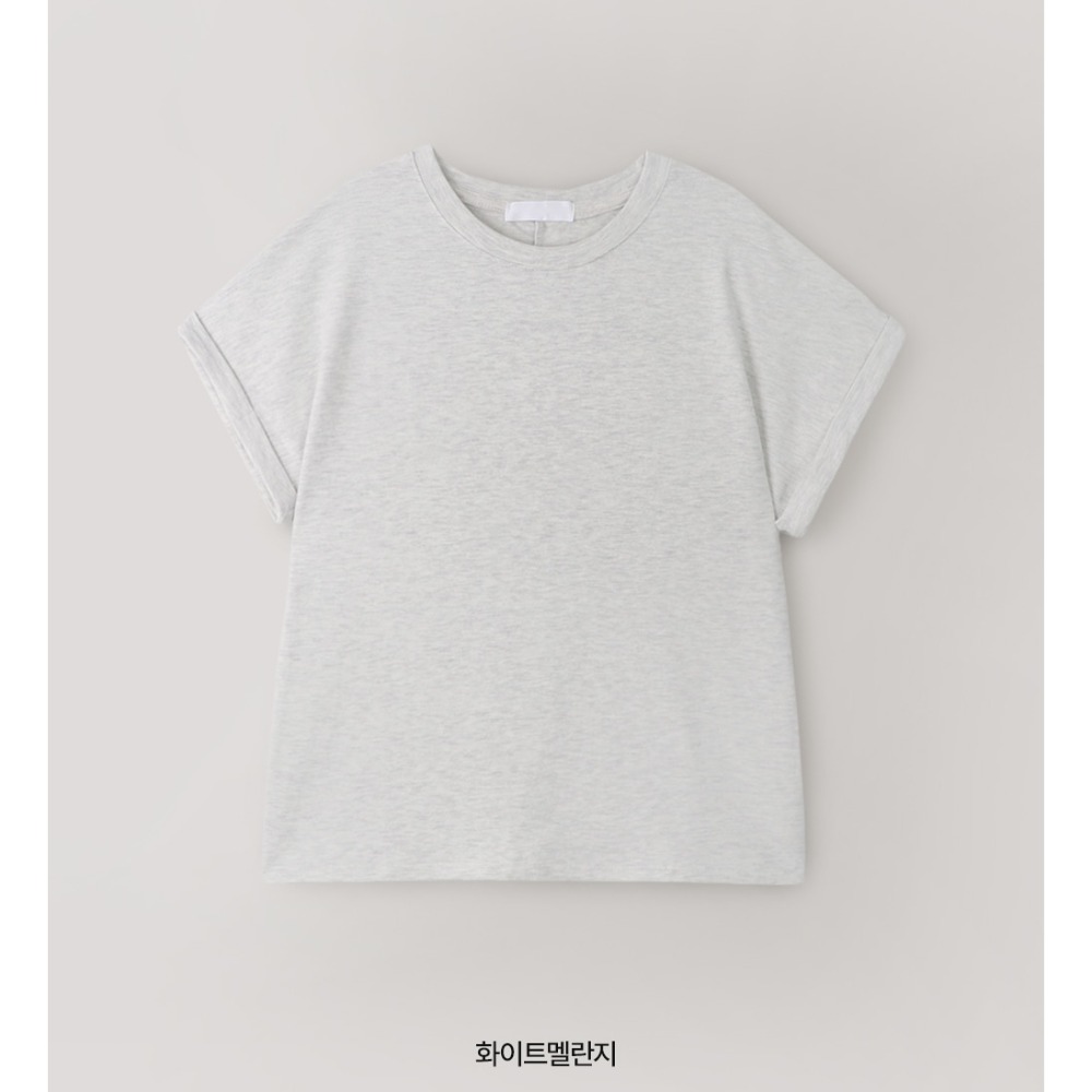 柔軟後車線刷毛短袖上衣 tee 8色 ( slowand 自訂款 ) 捲邊 桃皮絨 短T 短踢 T恤-規格圖11