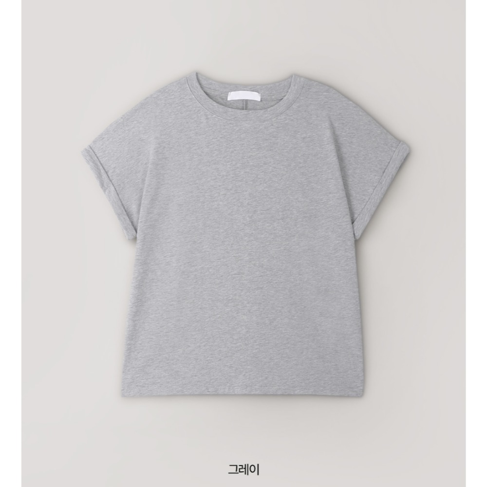 柔軟後車線刷毛短袖上衣 tee 8色 ( slowand 自訂款 ) 捲邊 桃皮絨 短T 短踢 T恤-規格圖11