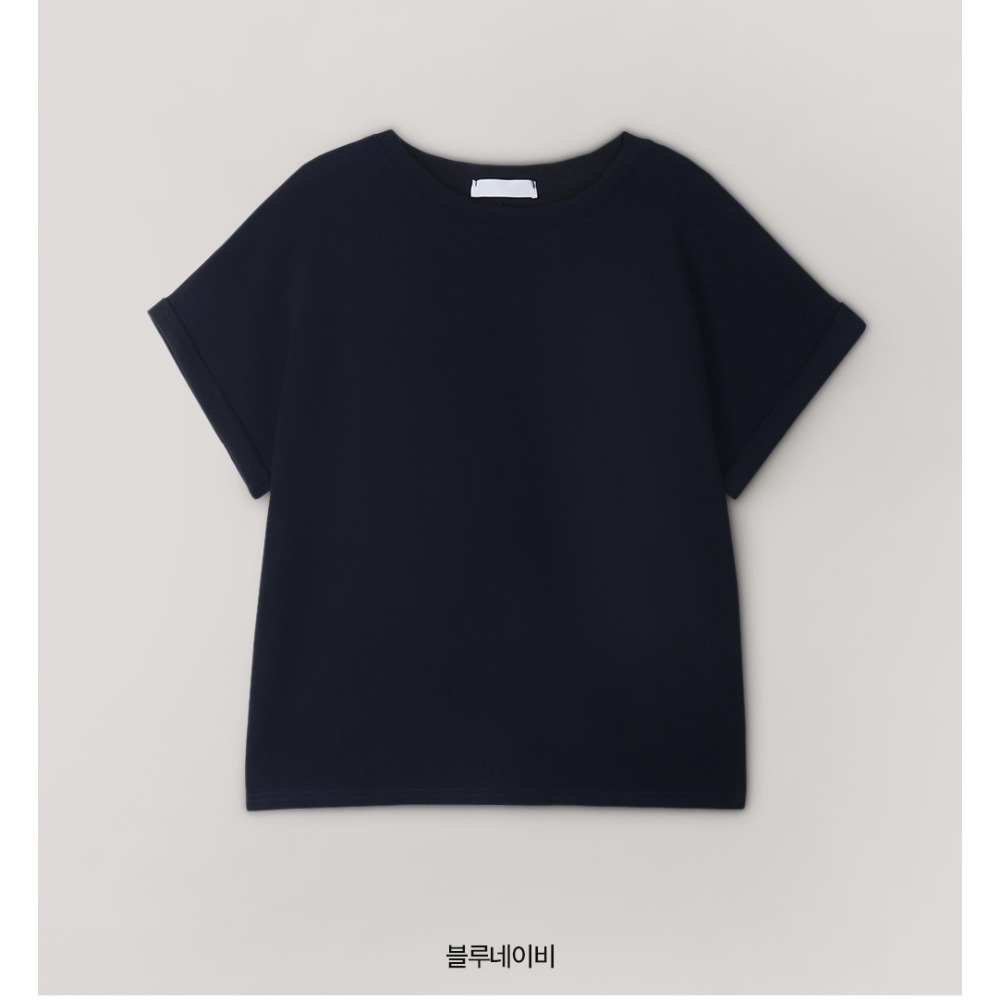 柔軟後車線刷毛短袖上衣 tee 8色 ( slowand 自訂款 ) 捲邊 桃皮絨 短T 短踢 T恤-規格圖11