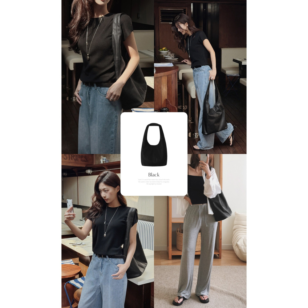 #LENTO. Modern Shape Leather Bag 復古感手提單肩包 / slowand 自訂款 側背包-細節圖3