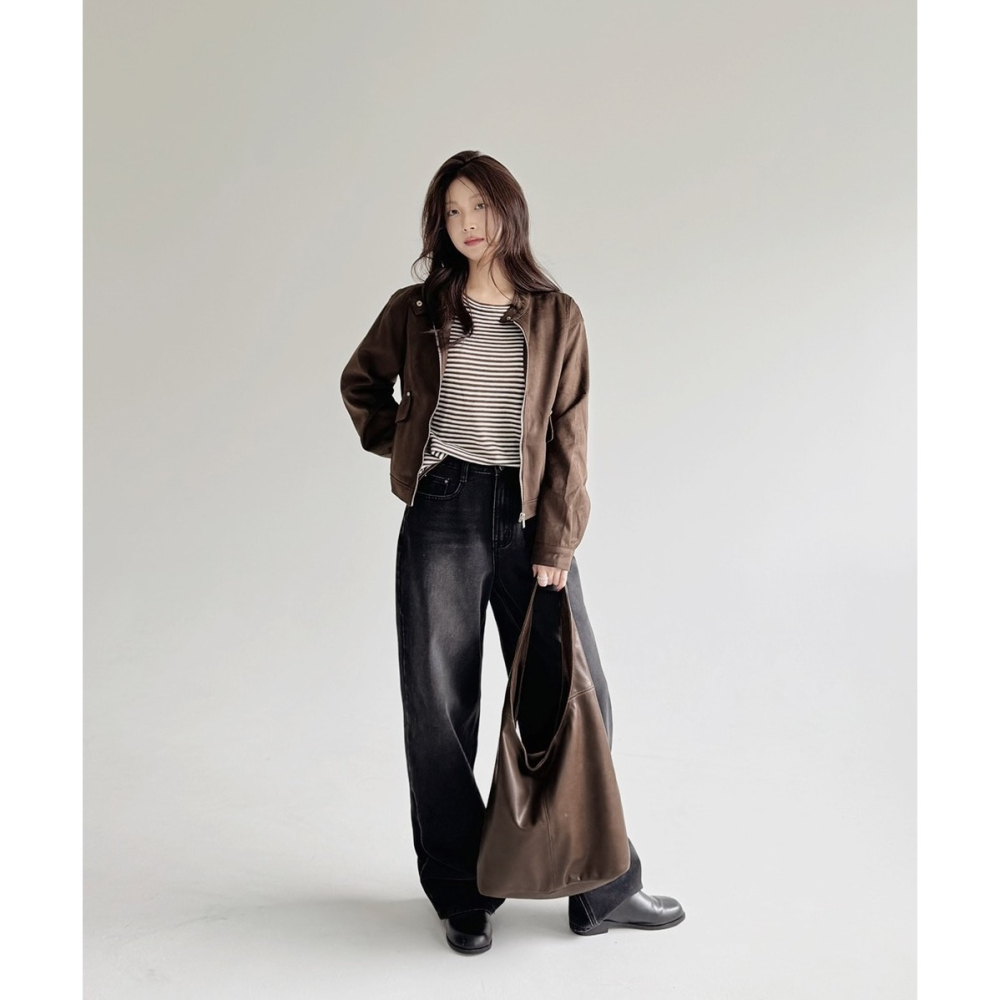 #LENTO. Modern Shape Leather Bag 復古感手提單肩包 / slowand 自訂款 側背包-細節圖11
