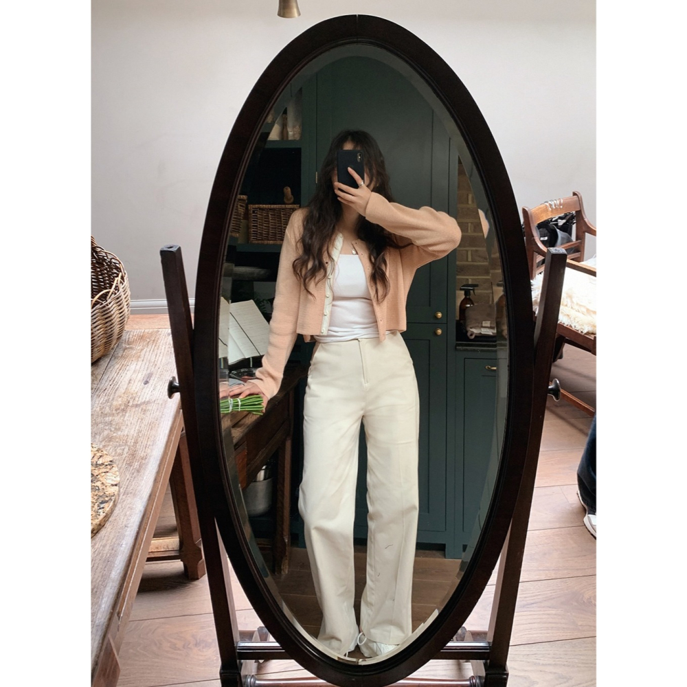 正韓製撞色細節針織外套 cardigan 6色 ( slowand 自訂款 ) 長袖 圓領 毛衣 開襟毛衫-細節圖9