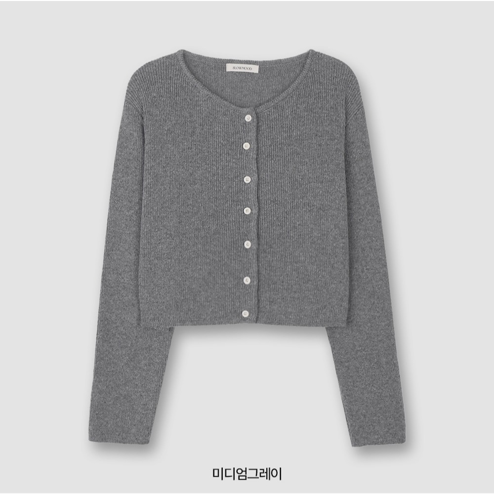 正韓製撞色細節針織外套 cardigan 6色 ( slowand 自訂款 ) 長袖 圓領 毛衣 開襟毛衫-規格圖11