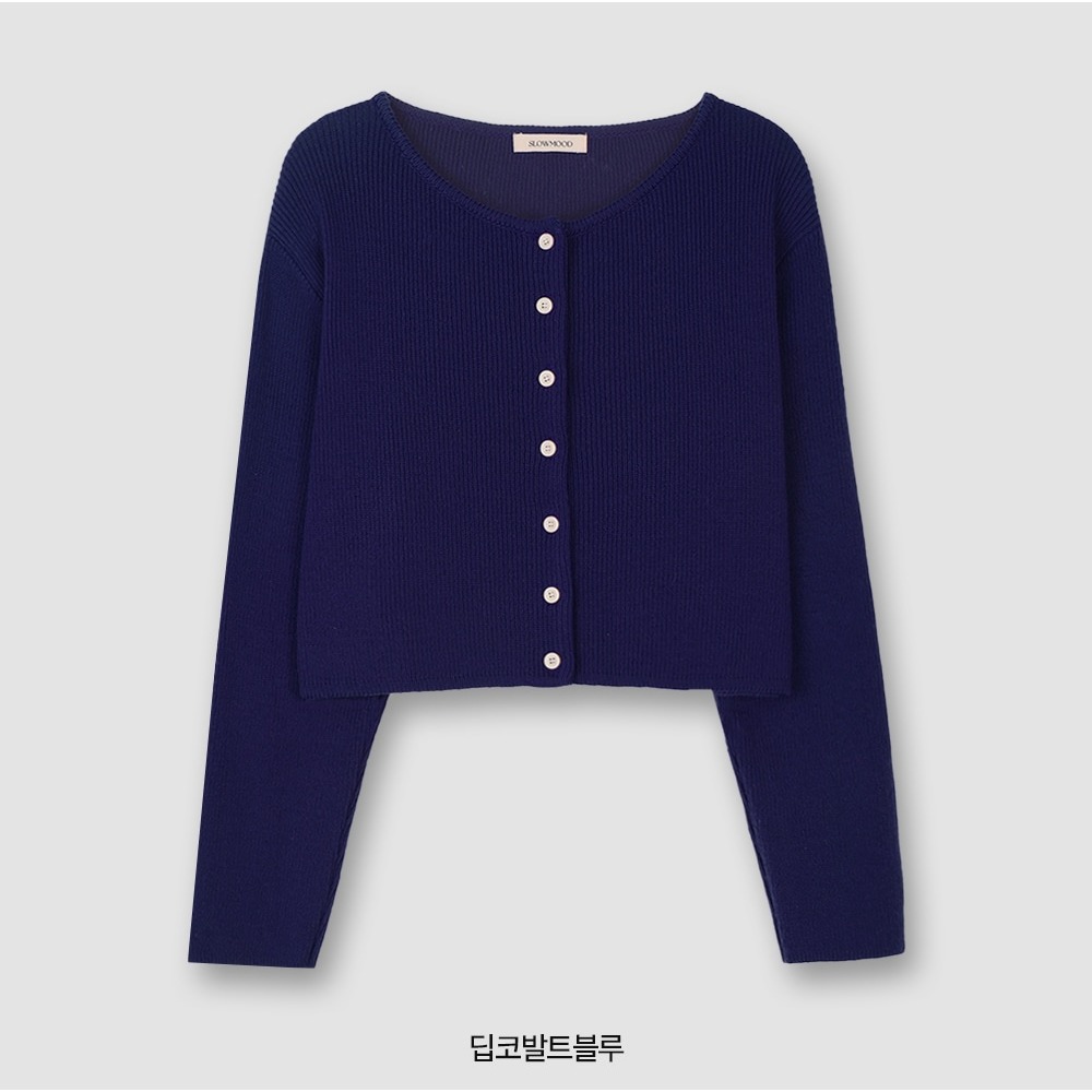 正韓製撞色細節針織外套 cardigan 6色 ( slowand 自訂款 ) 長袖 圓領 毛衣 開襟毛衫-規格圖11