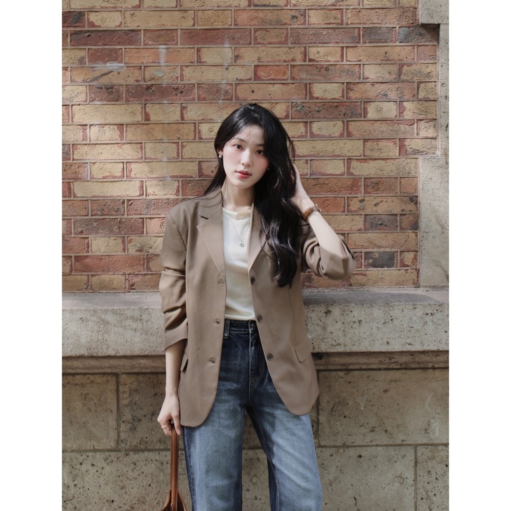 正韓製日常精選舒適針織上衣 tee 6色 ( slowand 自訂款 ) 長袖 長T 圓領 親膚-細節圖9