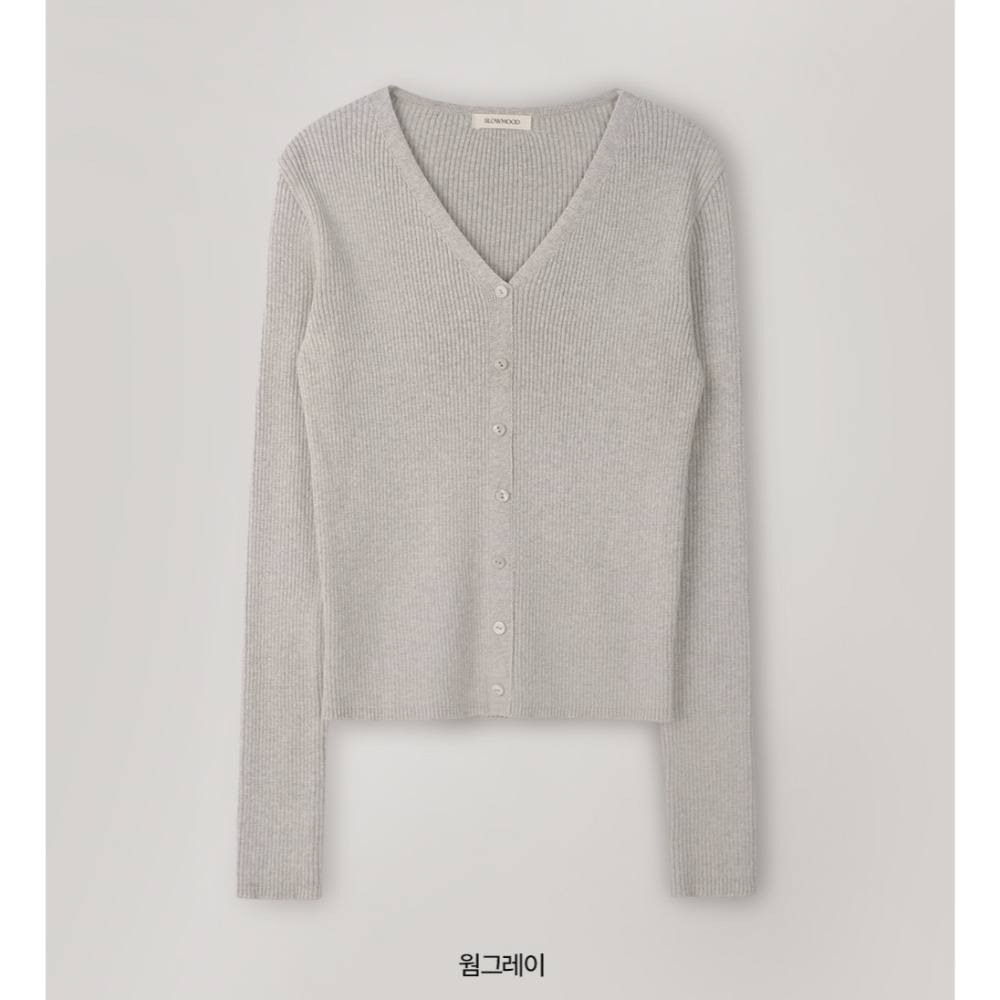 不走光推薦✿ 正韓製羅紋針織鈕扣開襟衫 cardigan 5色 ( slowand 自訂款 ) 長袖 外套 罩衫-規格圖11