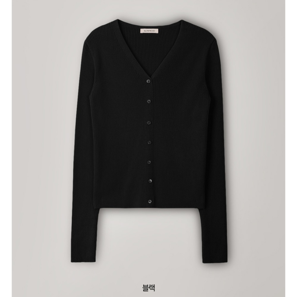 不走光推薦✿ 正韓製羅紋針織鈕扣開襟衫 cardigan 5色 ( slowand 自訂款 ) 長袖 外套 罩衫-規格圖11